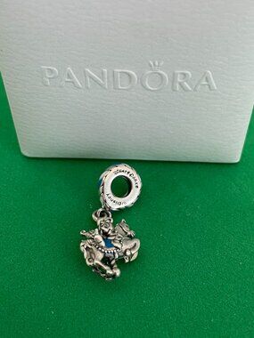 Pandora Disney Parks Mickey Minnie Carousel Dangle Charm Sterling silver Charm